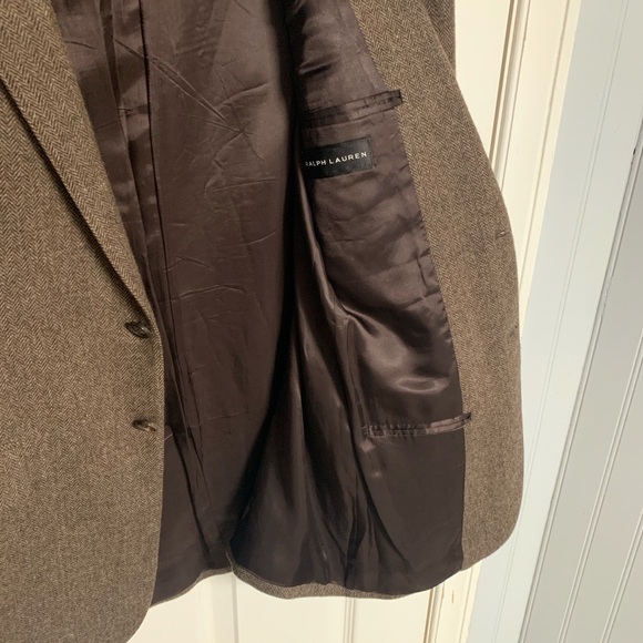 Ralph Lauren Wool Blend Herringbone Blazer - Picture 2 of 5